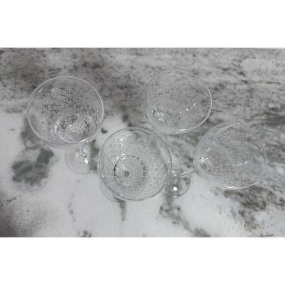 Rosenthal Motif Small Crystal Wine Glasses Set Of 4 Signed Retired. - Picture 3 of 6